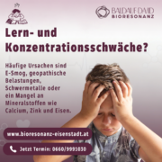 Lern- und Konzentrationsschwäche? 1 Bioresonanz bei Lern-und Konzentrationsschwaeche